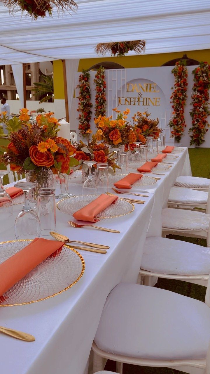 Wedding or engagement table